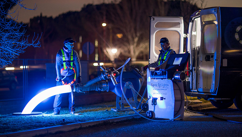 Ultraviolet trenchless pipelining in boston